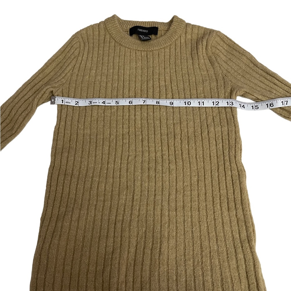 3 For $15‼️ BUNDLE & SAVE Forever 21 Brown Long Sleeve Size S - Picture 4 of 6